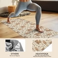 thumbnail image 4 of Beige Highland Cow Doll Pattern Hot Yoga Mat Towel Non Slip for Hot Yoga - Quick-Drying Yoga Mat Cover with 4 Corner Pockets with Travel Bag - Hot Yoga Towel Non Slip 70"x26", 4 of 6