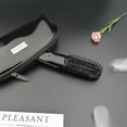 thumbnail image 7 of Mini Hair Straightening Brush, FARI Travel Hair Straightener Brush Dual Voltage Ionic Hot Comb with Travel Pouch, 7 of 7