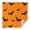 Orange Halloween Bats, variant on Orange Halloween Ghosts Square Tablecloth,Waterproof Square Table Cover,Wipeable Spillproof Washable Table Cover for Home Kitchen Party Decor 42"X42"(107x107cm)