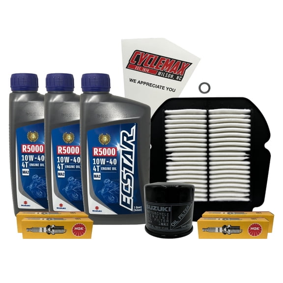 Cyclemax Standard Tune Up Kit with Spark Plugs fits 2017-2022 Suzuki SV650