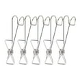 thumbnail image 2 of Ganchos de clip de acero inoxidable | Clips de secado de ropa a prueba de viento de alta resistencia: abrazaderas de metal inoxidables para lavandería, edredones, calcetines, toallas, bolsas, 2 of 8