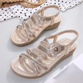 thumbnail image 4 of Vedolay Sandals for Women 2023 Womens Closed Toe Sandals Summer 2023 Casual Ankle Strap Closed Toe Sandals,Blue 7, 4 of 5
