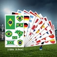 thumbnail image 2 of Brazil Flag Facial Tattoo Stickers for World Cup Sports Events Cheerleading Team Temporary Tattoo Stickers, 2 of 4