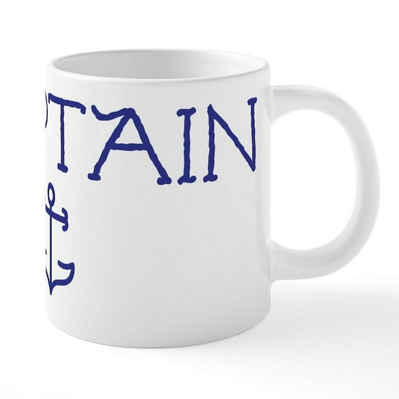 CafePress - Captain - 20 Oz White Ceramic Mega Mug
