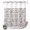 Dark gray, variant on No Hook Shower Curtain, Farmhouse Red Shower Curtains for Bathroom with See Through Top Window, Vintage Flower Leaf Botanical Plant Waterproof & Washable Bath Curtain Extra Long 72"x96"