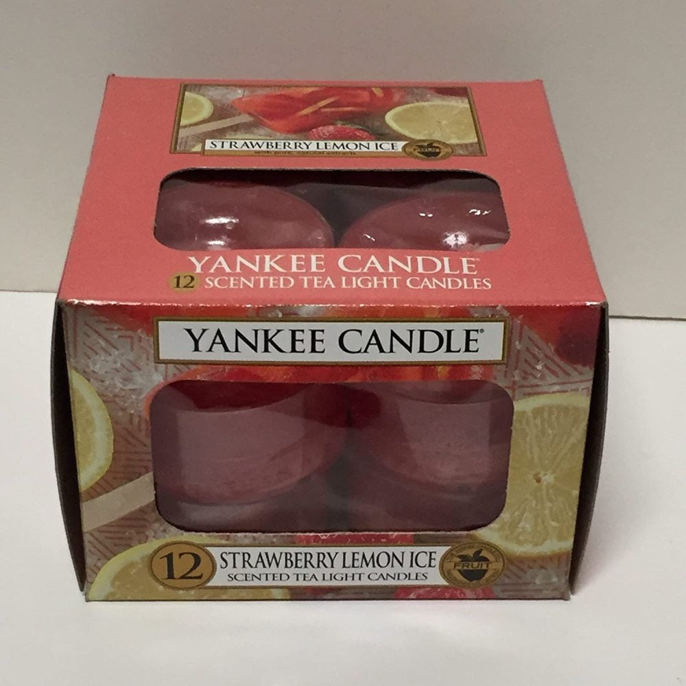 Yankee Candle Strawberry Lemon Ice 12 Tea Lights