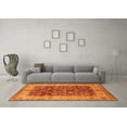 thumbnail image 3 of Ahgly Company Indoor Rectangle Oriental Orange Traditional Area Rugs, 2' x 4', 3 of 4