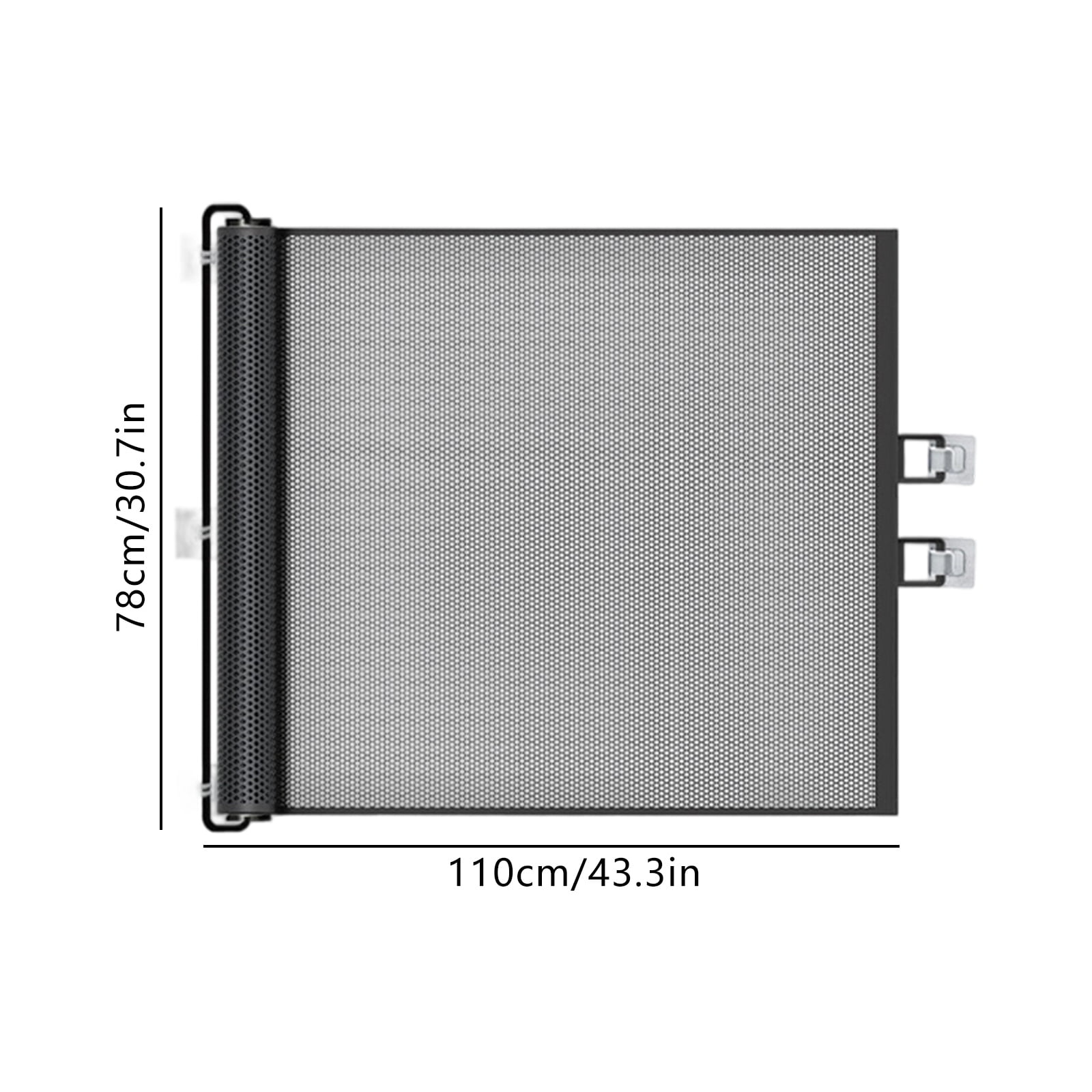 Retractable Dog Barrier Gate Flexible Width 110cm Childproof Stair Gate For Narrow Spaces Home Doorways