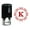 Red, variant on Printtoo Alphabet K Monogram Octagon Celtic Swirl Frame Self Inking Rubber Stamp Office Stationary