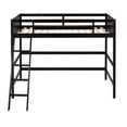 thumbnail image 4 of Aukfa Twin Loft Bed, Wood Bed Frame for Dorm Kis Teens College, Modern - Espresso, 4 of 8