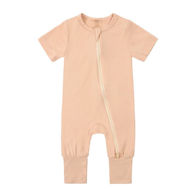 2025 Boys Bodysuits Rompers Footless Pajamas Boy Bodysuit Short Sleeve Zipper Short Sleeve Sleeper Summer Clothes Boy Jumpsuit Baby Boy Sweats Baby Boy Outfit Winter Halloween Girl Boy Clothes