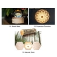 thumbnail image 3 of Labymos Crystal Ball Wooden Base Rotary Music Box Projection Function Night Light Birthday Gift, 3 of 8