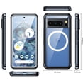 thumbnail image 6 of Allytechgroup Google Pixel 9 Pro/ Pixel 9 Magnetic Case with Build in Screen Protector, Clear TPU PC Hard Shell Shockproof Anti-Yellow Compatible with Magsafe Case for Google Pixel 9 Pro/9, Black, 6 of 6
