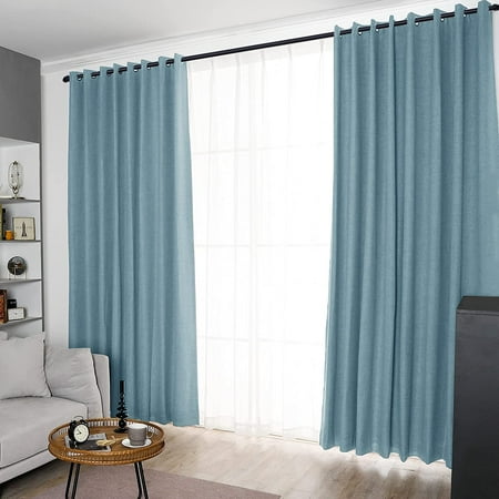 100 Blackout Curtain Extra Wide Patio Door Inch Sliding Curtains Linen Burlap For Glass W100 X L84 1 Panel Gray Canada 100 Blackout Curtain Extra Wide Patio, 100 Inch Curtains