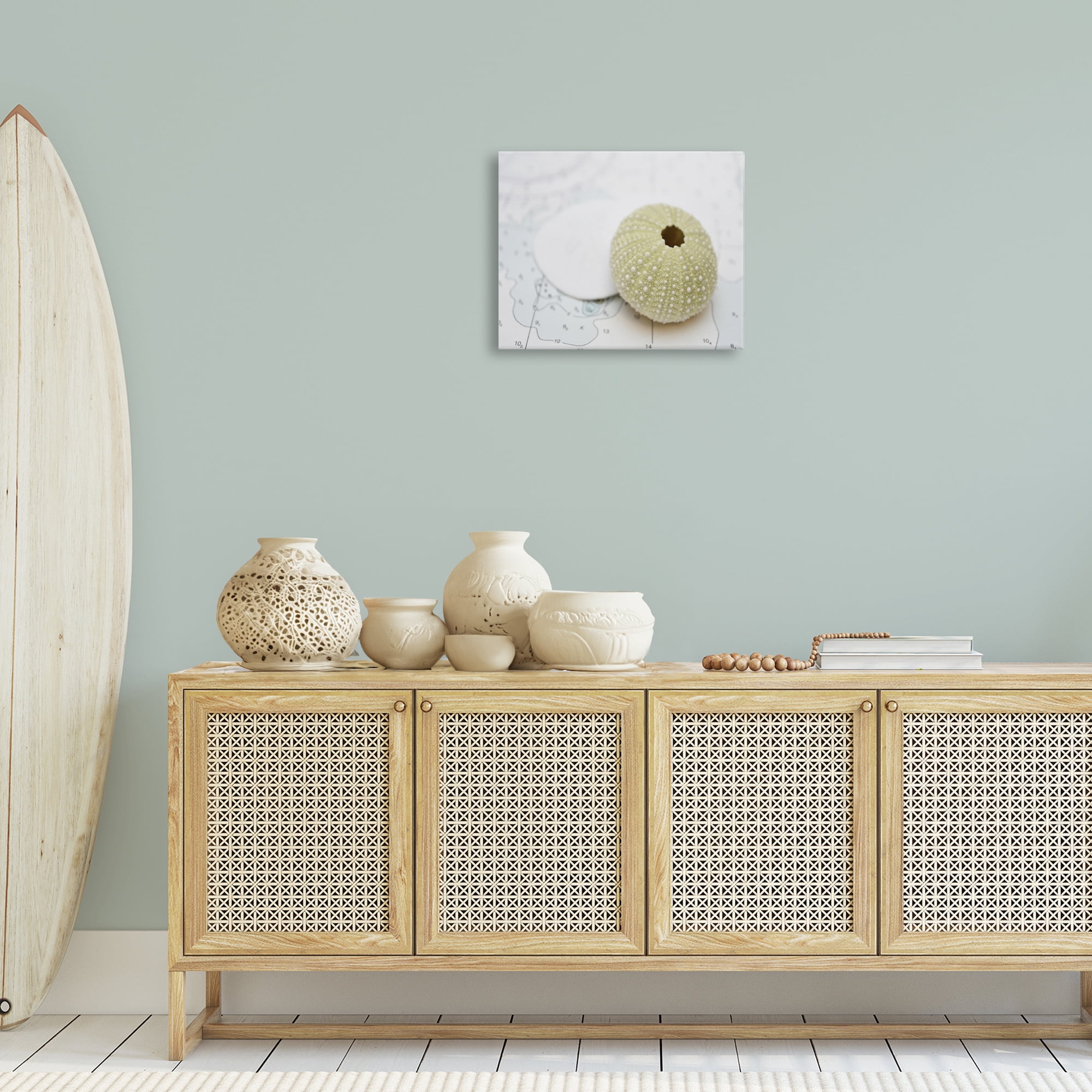 Stupell Industries Aquatic Sea Urchin Nautical & Beach Photography Wrapped Canvas Art Print Wall Art, 20 x 16