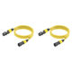thumbnail image 1 of Cable XLR Extensión Micrófono A 3 Pines Chapado en Oro (5 M) Amarillo, 1 of 9