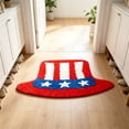 thumbnail image 7 of American Flag Stars Bathroom Rugs, 16" x 24" Soft and Absorbent Tufted 4th of July Rug Non Slip Washable, Patriotic Bathroom Decor Bath Mat Holiday Decorations,C, 7 of 7