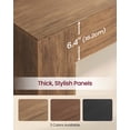thumbnail image 5 of VASAGLE Entryway Table, Long Console Table, Thick Tabletop, Farmhouse Style, Easy Assembly, 11.8 x 63 x 31.5 Inches, Honey Brown, 5 of 5