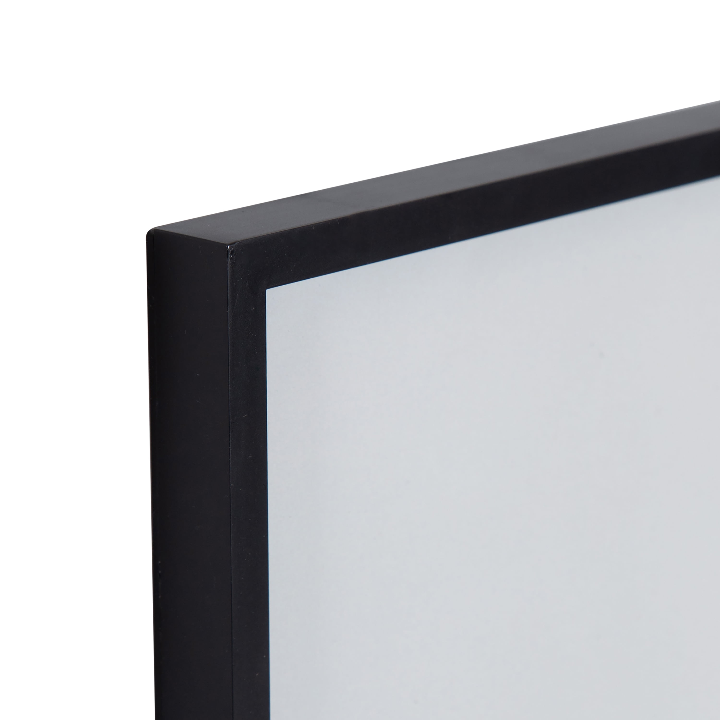 DesignOvation 6x8 Matted for 4x6 Linear Black Decorative Tabletop Picture Frame