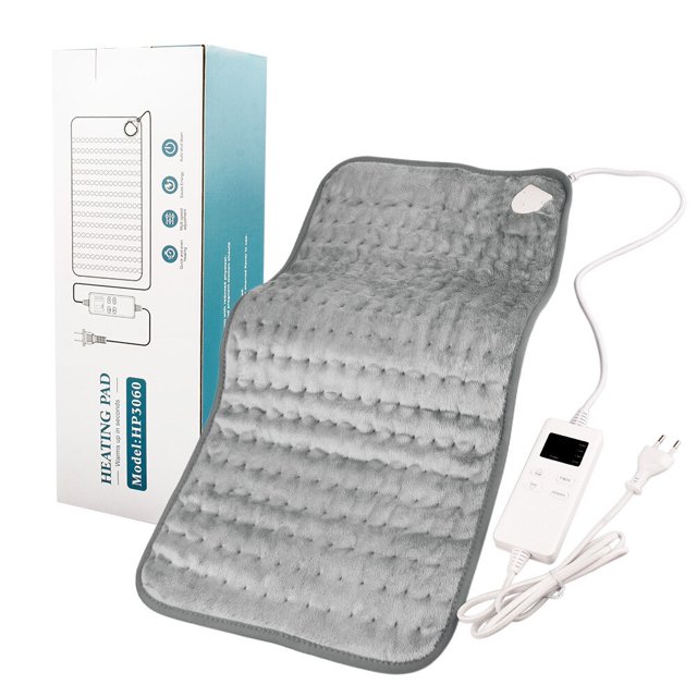 Manta eléctrica calefactora para el hogar, estera calefactora térmica para cama, calentador cálido de invierno, chaleco de cubierta caliente multifunción gris