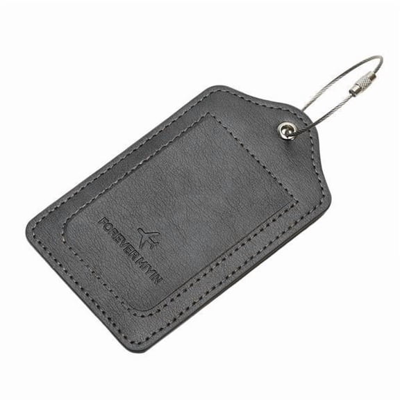jeetily 5xLuggage Tag Gift ID Label Boarding Tag for Traveling Outdoor Airplane Travel Gray