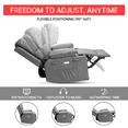 thumbnail image 5 of CazToi Faux Leather Electric Recliner Chair with Massage and Heat for Living Room, Bedroom, Nursery, 5 of 7