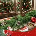 thumbnail image 4 of Guvpev 5FT Artificial Norfolk Pine Christmas Garland - Realistic Green Faux Greenery Garland for Christmas, Table Centerpiece, Fireplace, Mantel, Window, Stairs, Indoor Outdoor Holiday Decor, 4 of 13