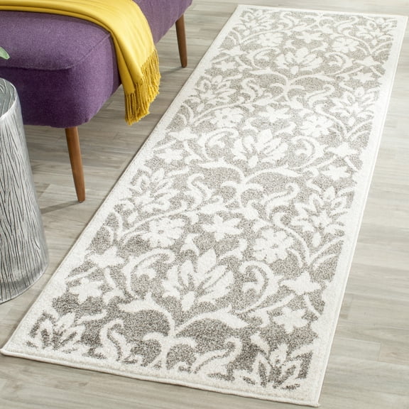 Safavieh Amherst Jerrald Geometric Runner Rug, Dark Gray/Beige, 2'3" x 11'