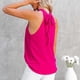 thumbnail image 3 of Women Halter Neck Tank Top, Hollow Collar Stylish Soft Polyester Comfortable Wear Summer Sleeveless T Shirt For Date ANGGREK AH3105, 3 of 6