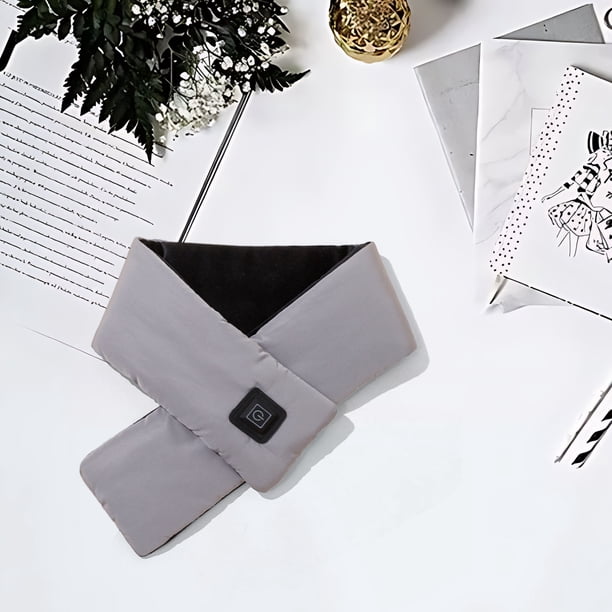 Bufanda térmica inteligente recargable por USB para mujer | Calentador de cuello con temperatura ajustable | Polar suave y ligero con calentamiento rápido en 5 segundos | Protector de cuello de invi