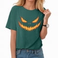 thumbnail image 4 of Godom Halloween Shirts for Women Funny Pumpkin Printed Cute T Shirts Graphic Tops Fall Tee Fashion, 4 of 7
