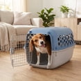 thumbnail image 4 of Vibrant Life Small 2-Door Dog Kennel, Blue, 25 lb Limit, 4 of 9