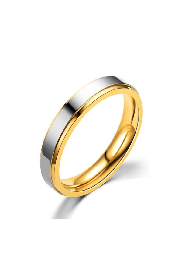 Fashion Lover Couples Women Titanium Steel Engagement Wedding Ring Band