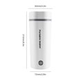 thumbnail image 2 of 400MLElectric Hervidor de agua Botella de calefacción a prueba de fugas para viajes en automóvil (EU White), 2 of 6