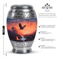 thumbnail image 2 of Eagle Cremation Urns For Mom - Large Memorial Urns For Adult - Keepsake Urn For Adult Male - 1 Large Urn For Ashes - (10&3) Inch Mini Set Of 4, 2 of 7