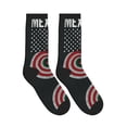 thumbnail image 4 of Athletic Socks Mexican America Flag Art Sport Running Calf Socks Crew Socks for Men Women, 4 of 7