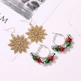 thumbnail image 3 of OATIPHO Elegant Christmas Themed Earrings Bell Tassel Design Assorted Colors 4Pcs, 3 of 8