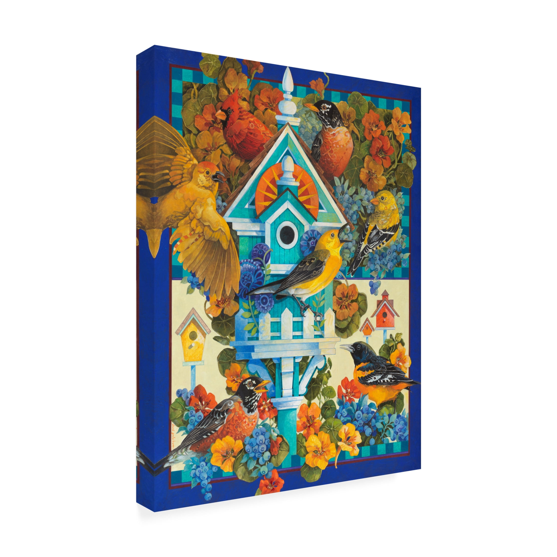 Canvas Wall Art - David Galchutt 'The Avian Sanctuary' Wall Art for Living Room, Bedroom, or Office Décor by Trademark Fine Art - 35 x 47 Inches