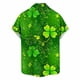 thumbnail image 4 of Blusa y camisa de manga corta con cuello vuelto para hombre, blusa informal de moda con cuello vuelto, blusa estampada de manga corta con botones, blusa de poliéster para hombre, 4 of 6