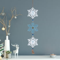 Glittered Joy Snowflakes Christmas Wall Sign - 26"