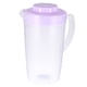 thumbnail image 1 of EeaseMX Jarra de agua fría de plástico resistente a altas temperaturas, con gran capacidad para almacenar leche de soja, jugo y té perfumado, 2 l (morado)., 1 of 7