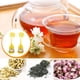 thumbnail image 5 of Dispositivo para remojar té, colador de té, bola de té, silicona para remojar té, colador de té en forma de taza, 2 coladores de té con tapa y posavasos, 5 of 5
