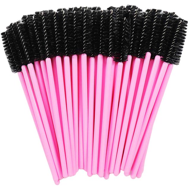 Pinceles para rímel desechables, varitas aplicadores con cepillo redondeado para maquillaje y extensiones de pestañas, pinceles cosméticos, accesorios de maquillaje