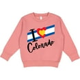 thumbnail image 2 of Inktastic I Love Colorado with Heart Flag Toddler Sweatshirt, 2 of 4