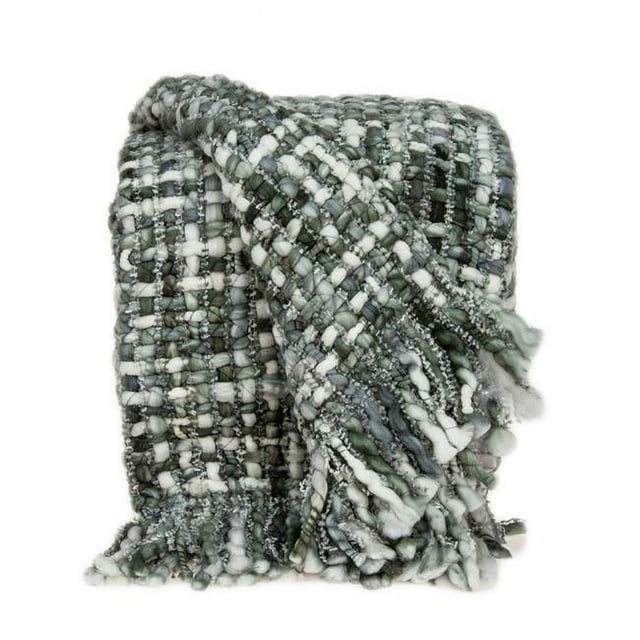 HomeRoots 476229 Multi Color Transitional Dreamy Knitted Soft Throw, Multi Color