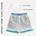 thumbnail image 5 of Fastfood Pattern Design Swim Trunks Quick Dry Beach Pool Board Shorts Lightweight Stylish Print Sizes 2T to XL, 5 of 8