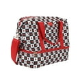 thumbnail image 2 of Hello Kitty Checkered Nylon Duffel Bag with Shoe Compartment and Adjustable Strap, Red/Black, 2 of 8