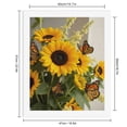 thumbnail image 2 of Paint by Numbers Kit for Adults, Sunflowers Monarch Butterflies Garden Paint by Numbers, Easy Paint by Numbers Kit for Adults Beginner, DIY Adult Paint by Number Kits on Canvas, 12x16in Home Decor, 2 of 7