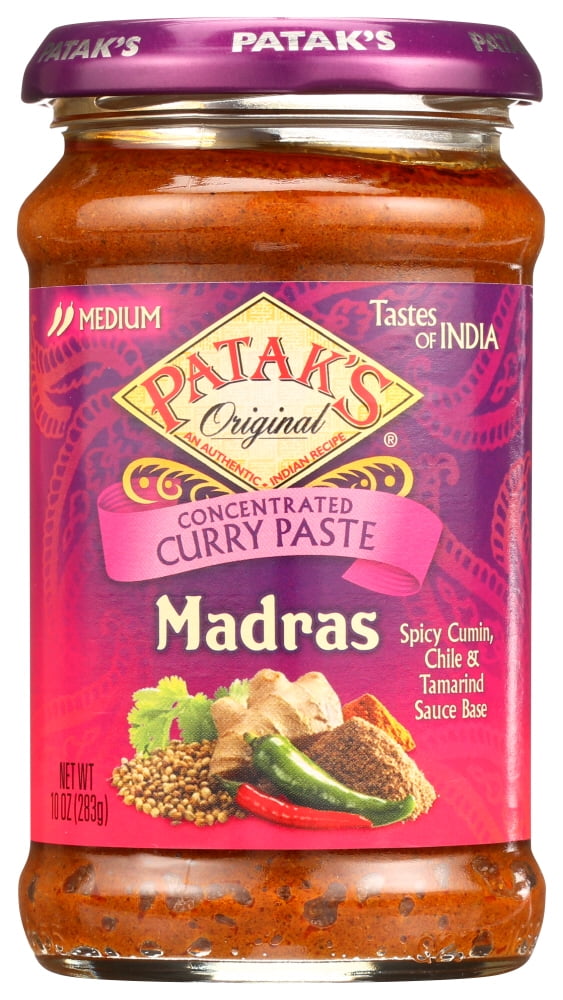 Pataks Curry Paste Concentrated Madras Medium, 10 Oz