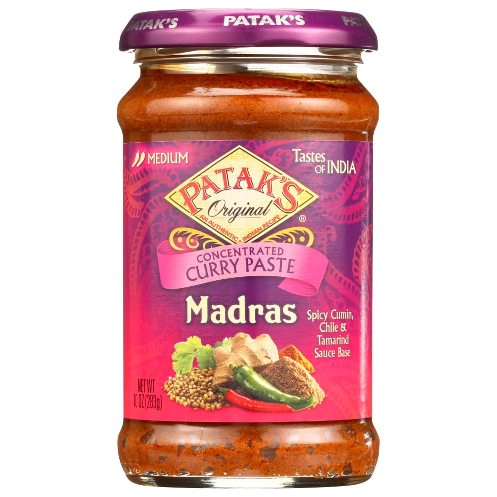 Pataks Curry Paste Concentrated Madras Medium, 10 Oz